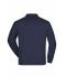 Unisexe Sweat-shirt col polo Marine 7211