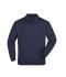 Unisexe Sweat-shirt col polo Marine 7211