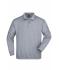 Unisexe Sweat-shirt col polo Gris-chiné 7211