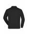 Unisexe Sweat-shirt col polo Noir 7211