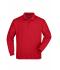 Unisexe Sweat-shirt col polo Rouge 7211