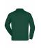 Unisexe Sweat-shirt col polo Vert-foncé 7211