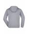 Men Men's Hooded Jacket Grey-heather 7212