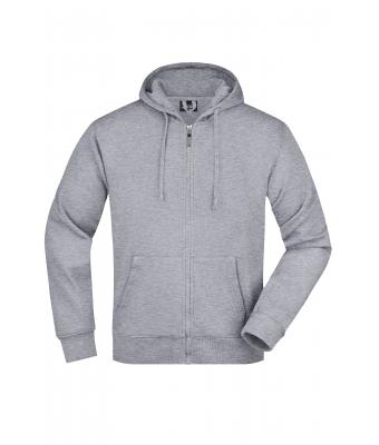Men Men's Hooded Jacket Grey-heather 7212