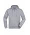 Men Men's Hooded Jacket Grey-heather 7212