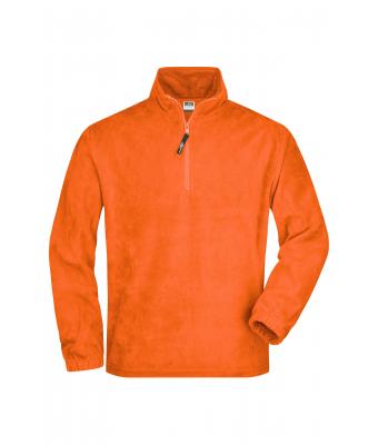 Unisex Half-Zip Fleece Orange 7213