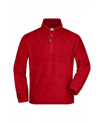 Unisex Half-Zip Fleece Red 7213