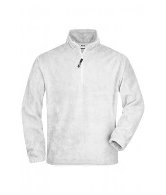 Unisex Half-Zip Fleece White 7213