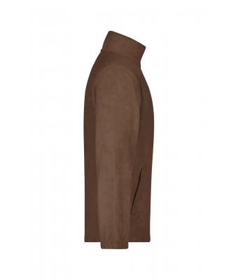 Unisex Full-Zip Fleece Brown 7214