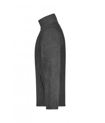 Unisexe Veste polaire full-zip Gris-foncé 7214