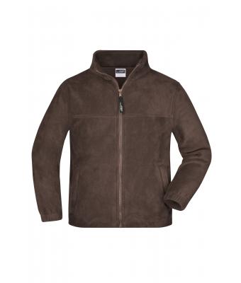 Kids Full-Zip Fleece Junior Brown-Daiber