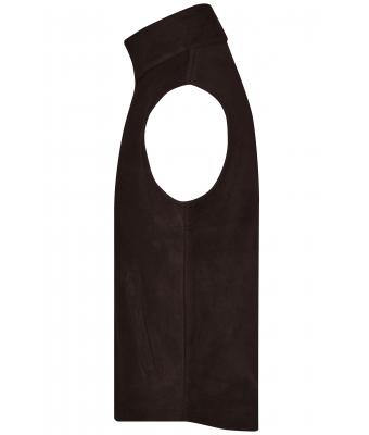 Unisex Fleece Vest Brown 7216