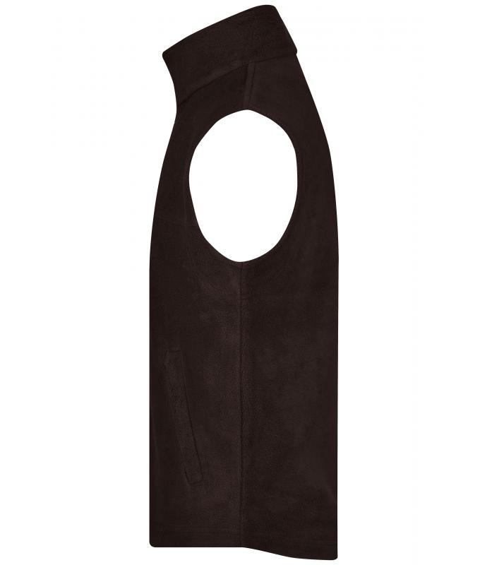 Unisex Fleece Vest Brown 7216