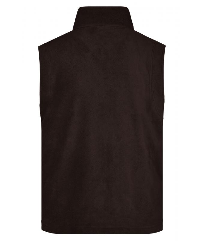 Unisex Fleece Vest Brown 7216