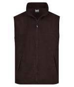 Unisex Fleece Vest Brown 7216