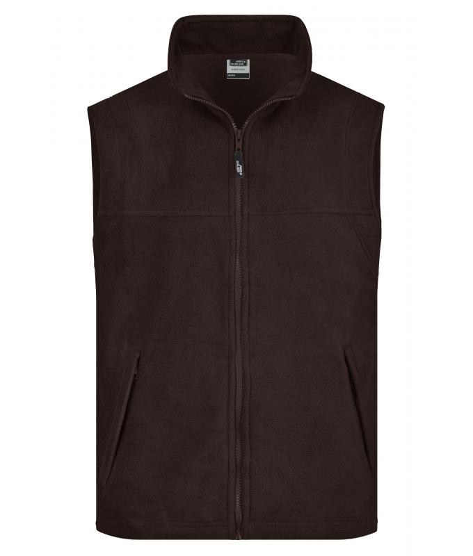 Unisex Fleece Vest Brown 7216
