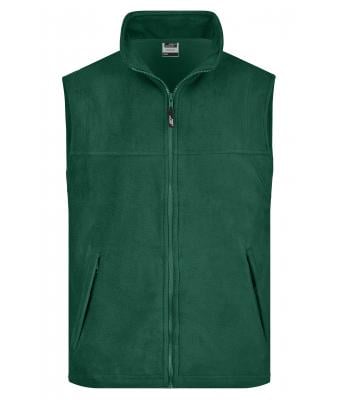 Men Fleece Vest Dark-green 7216