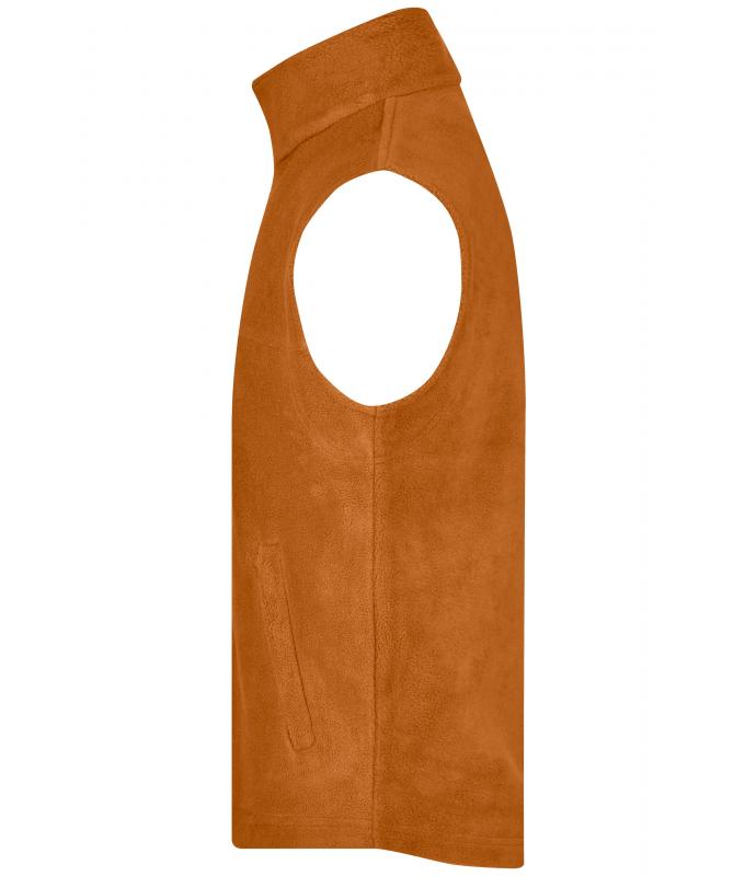 Unisex Fleece Vest Orange 7216