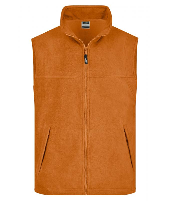 Unisex Fleece Vest Orange 7216