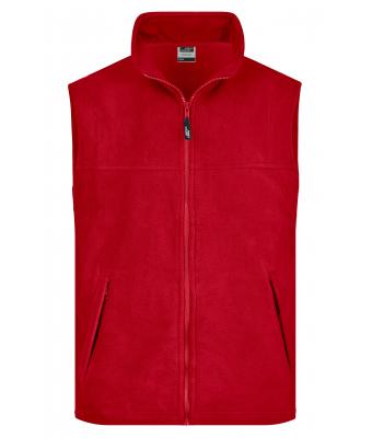 Men Fleece Vest Red 7216