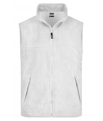 Men Fleece Vest White 7216