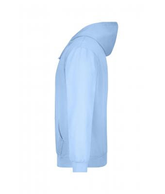Men Hooded Sweat Light-blue 7218