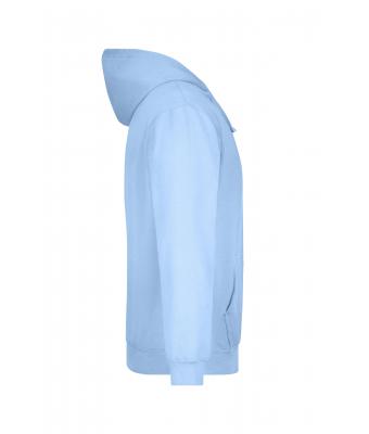 Men Hooded Sweat Light-blue 7218