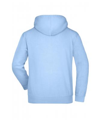 Men Hooded Sweat Light-blue 7218