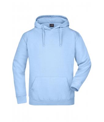 Men Hooded Sweat Light-blue 7218