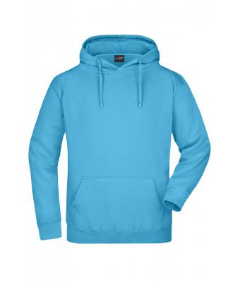 Men Hooded Sweat Sky-blue 7218