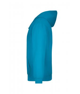 Men Hooded Sweat Turquoise 7218
