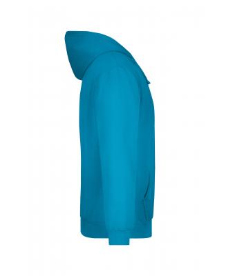 Men Hooded Sweat Turquoise 7218