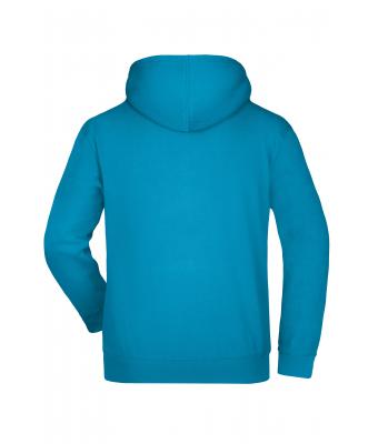 Men Hooded Sweat Turquoise 7218
