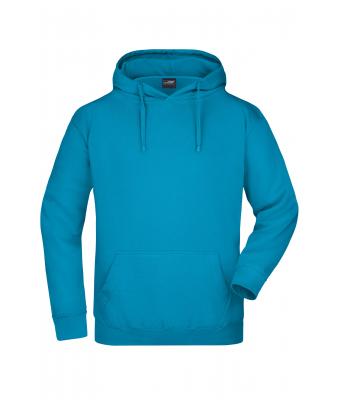 Men Hooded Sweat Turquoise 7218