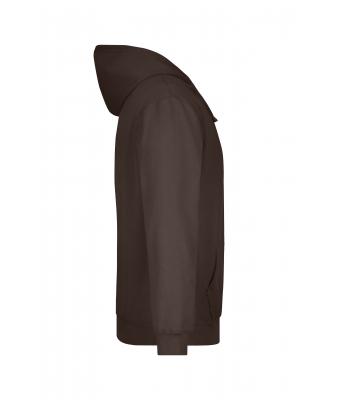 Heren Hooded Sweat Bruin 7218