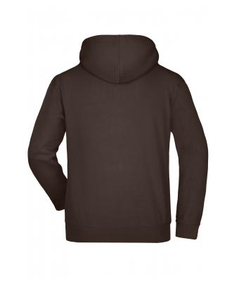Heren Hooded Sweat Bruin 7218