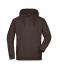 Heren Hooded Sweat Bruin 7218