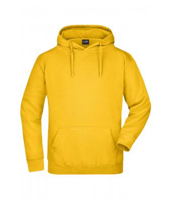 Heren Hooded Sweat Goudgeel 7218