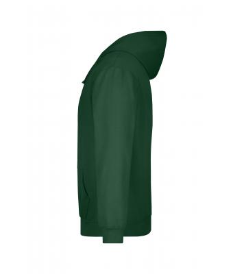 Men Hooded Sweat Dark-green 7218