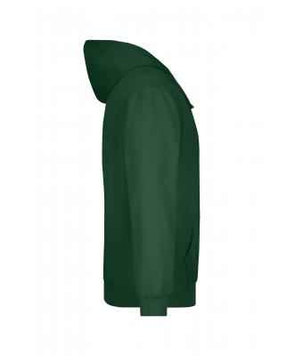 Men Hooded Sweat Dark-green 7218