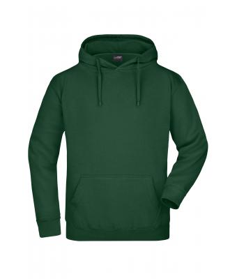 Men Hooded Sweat Dark-green 7218