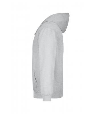 Men Hooded Sweat Grey-heather 7218
