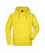 Homme Sweat-shirt à capuche homme Jaune-soleil 7218