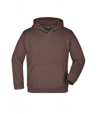 Kids Hooded Sweat Junior Brown 7219