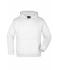 Kids Hooded Sweat Junior White 7219