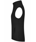 Ladies Girly Microfleece Vest Black 7220