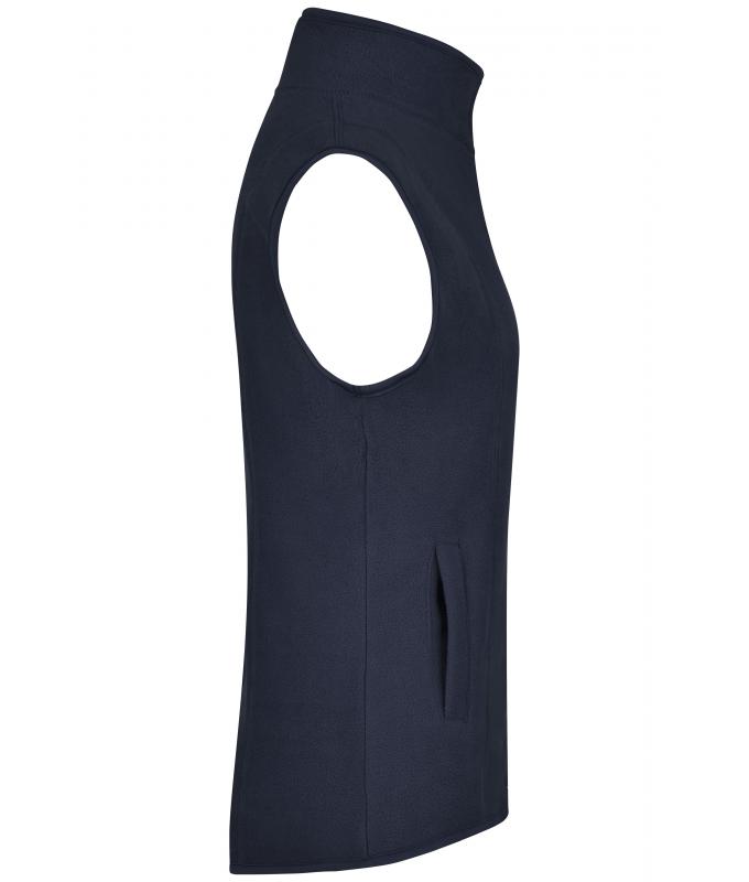 Ladies Girly Microfleece Vest Navy 7220