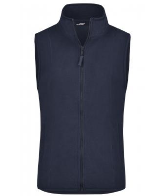 Ladies Girly Microfleece Vest Navy 7220