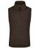 Ladies Girly Microfleece Vest Brown 7220