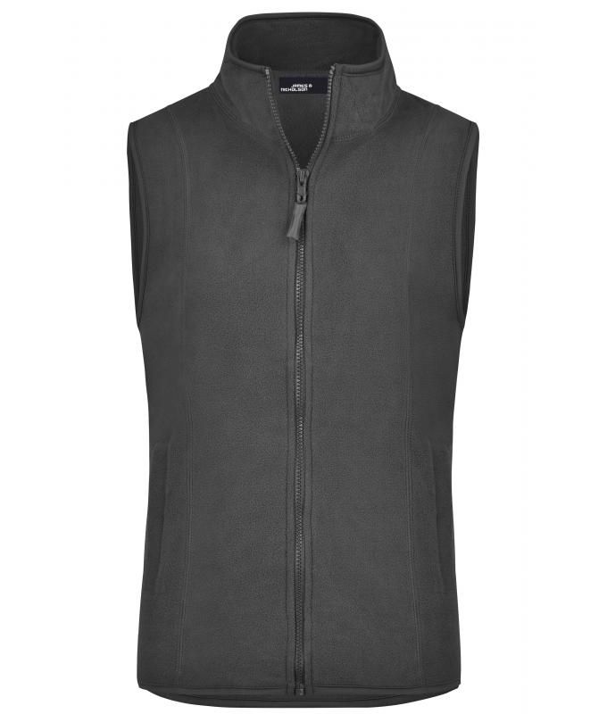 Damen Girly Microfleece Vest Dark-grey 7220